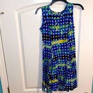 Dotted blue dress